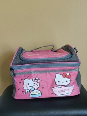 Hello Kitty Pink Lunch Bag Large Insulated Lunch Box - New Without Tags